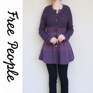 Free People Long Purple Sweater